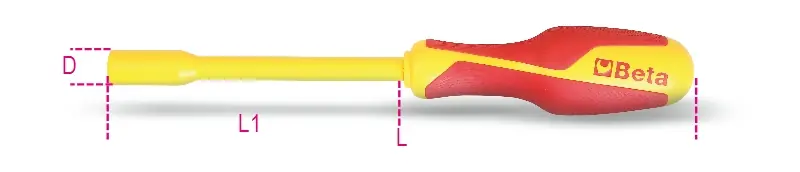 Beta 009430238 Tournevis VDE à tête hexagonale - 8 mm