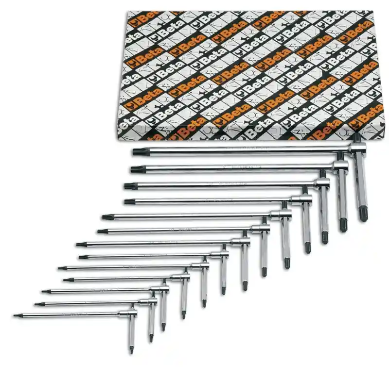 Beta 009510863 Jeu de clés coudées pour vis Torx® 13 pièces