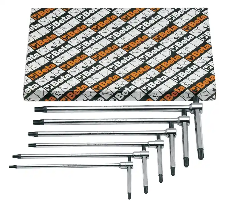 Beta 009510866 Clé en T avec profil Torx® trois côtés 6-Pièces