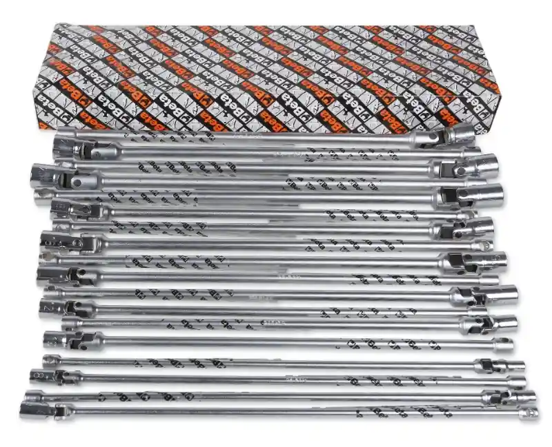 Beta 009520083 Clé en T avec joint de cardan avec capuchon hexagonal 18-Pièces