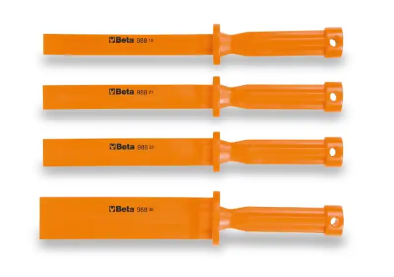 Beta 009880104 988/K4-4-Piece Set Chisel Flat