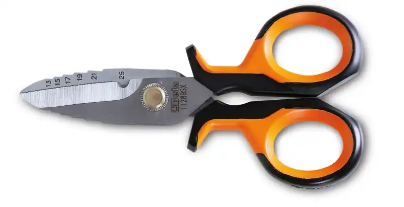 Beta 011280061 Ciseaux d‘‘électricien en étui 148 mm