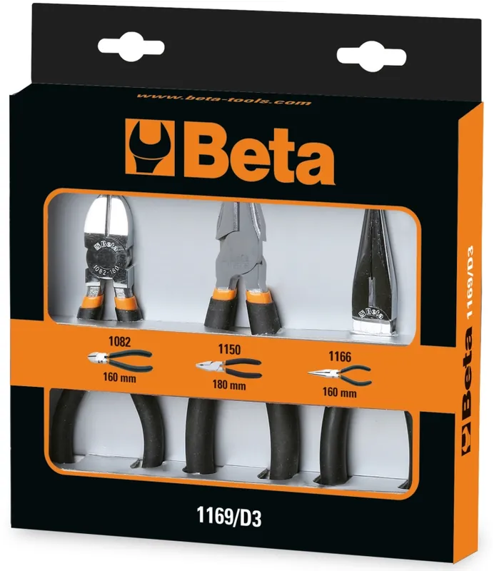 Beta 011690053 1169/D3 Jeu de pinces 3 pièces