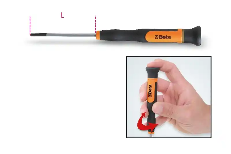 Beta 012570045 Micro-tournevis pour vis à six pans creux - 0,9 mm
