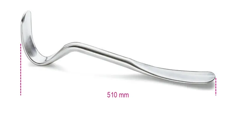 Beta 013300001 1330-Fer à contourner, couloir large courbé 2125 g