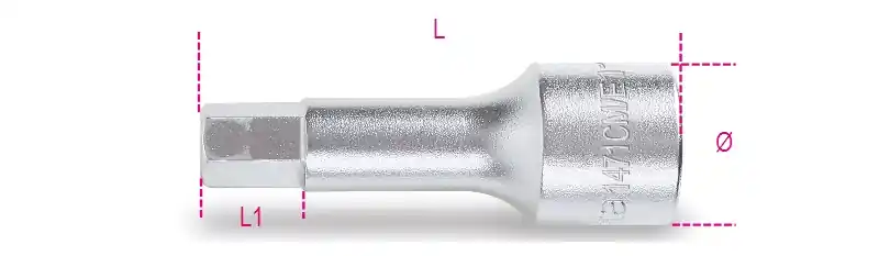 Beta 014710361 1471Cm/E11 Clé à douille à profil hexagonal 11 mm