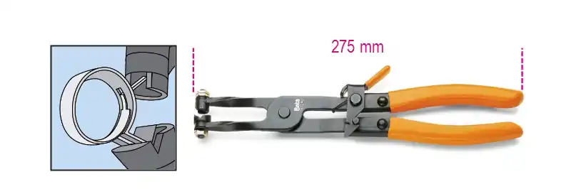 Beta 014720100 1472Au Pince pour colliers de serrage 18÷53 Ø mm