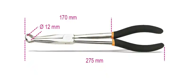 Beta 014740015 1474Dl Pince à bougies, mâchoires longues