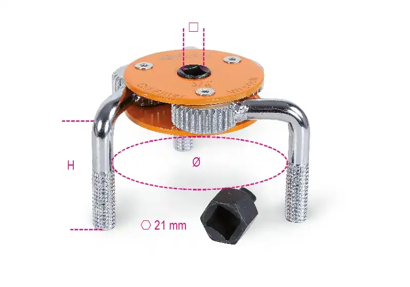 Beta 014930077 1493H-Clé autoserrante pour filtre à huile 72÷127 Ø mm