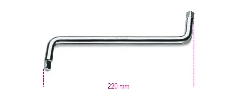 Beta 014960010 1496/C-Clé à bouchons 8 x 10 mm