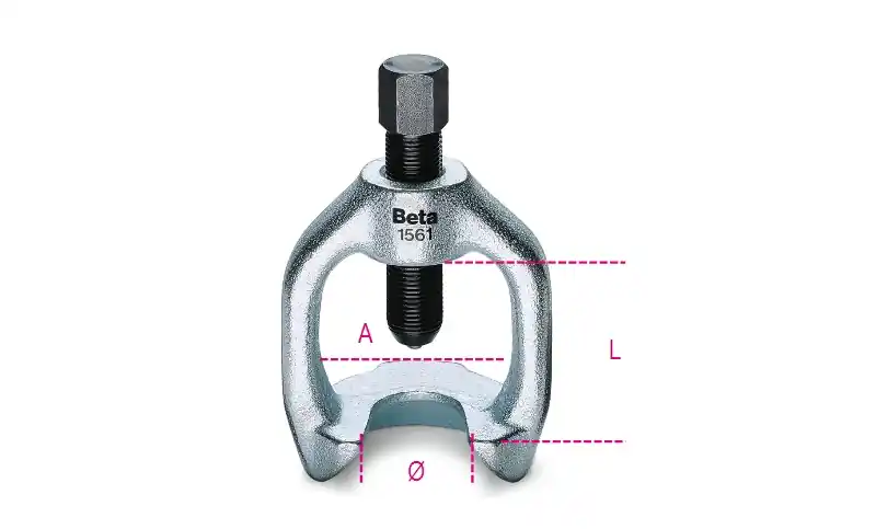 Beta 015610002 1561/2-Maintien de la bille de la tige de guidage 47 mm