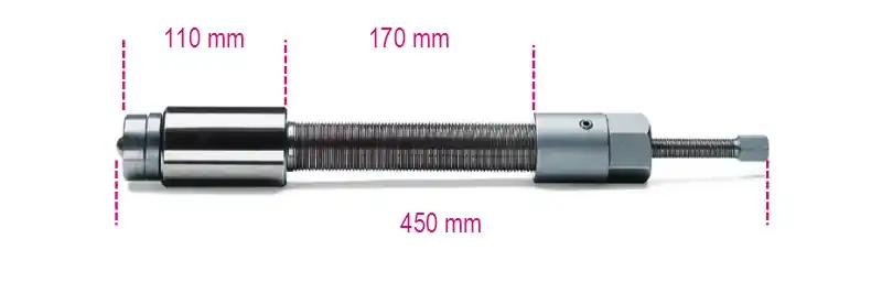 Beta 015890001 1589Vi-Hydraulic screw spindle 450 L mm