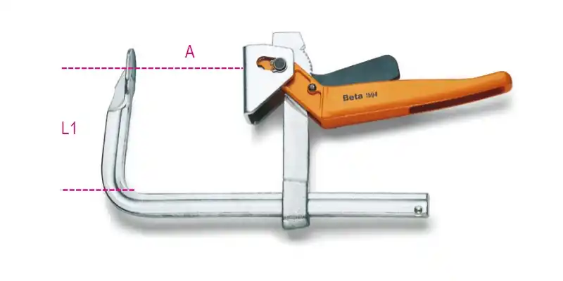 Beta 015940060 1594 Pince à coller 600 avec fermeture rapide 600 A ~