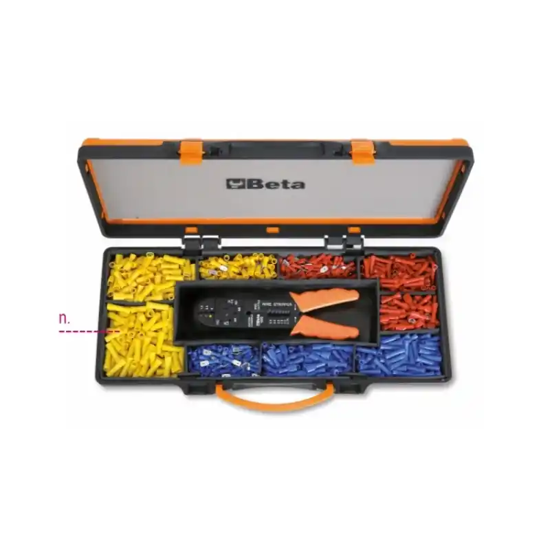 Beta 016020045 1602/C9 Colliers de serrage + 450 Bornes