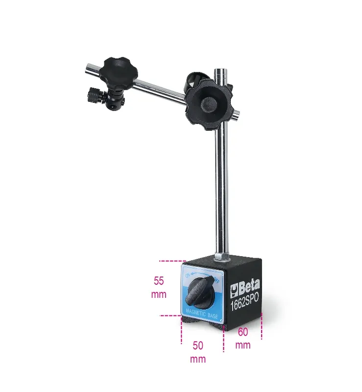 Beta 016620800 1662Sp0-Support magnétique 65x50x55 AxBxH mm