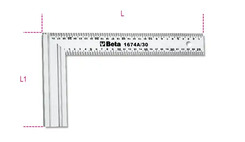 Beta 016740130 1674A Equerre de charpentier 300 mm