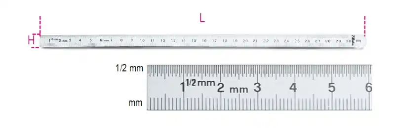 Beta 016820015 1682 Règle flexible 150 mm