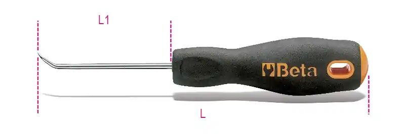 Beta 016870125 1687Ac-Mounters Crochet de précision court, 45° 153 L mm