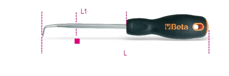 Beta 017160040 1716A-Crochet coudé 240 mm