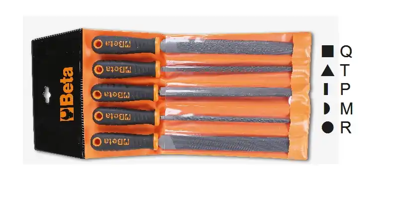 Beta 017190305 1719Bmd10/B5-5 Jeu de limes biseautées 250 L mm