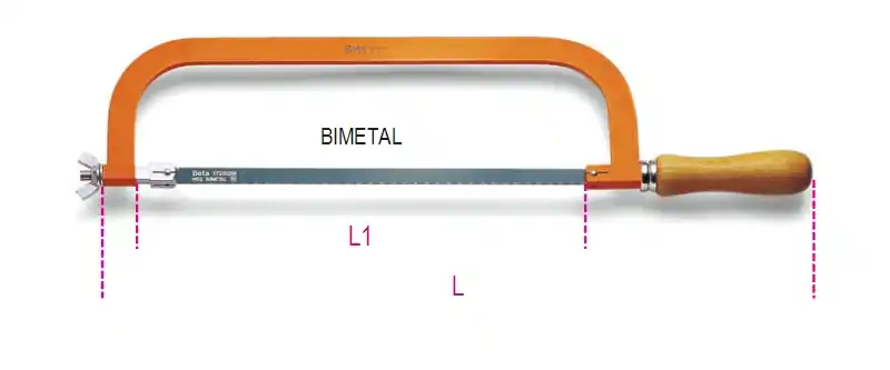 Beta 017270001 1727-Barre de scie, version lourde 515 L mm