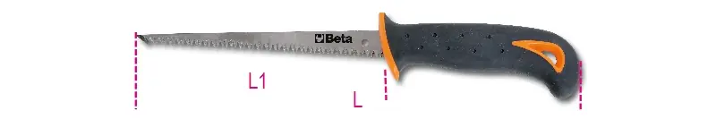 Beta 017290200 1729Cg Scie pour plaques de plâtre 310 mm