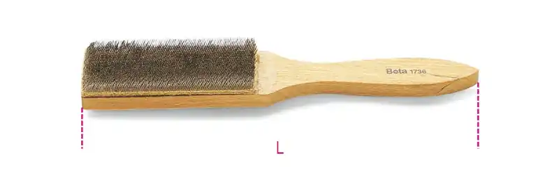 Beta 017360010 1736A Brosse à limes 240 L mm