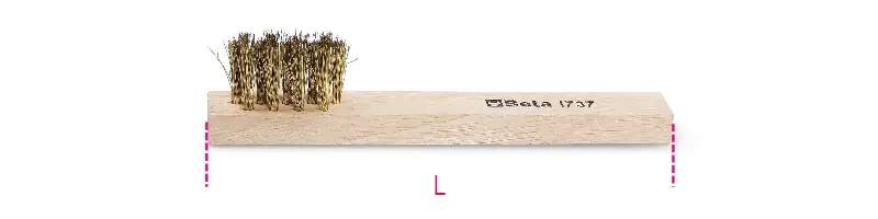 Beta 017370001 1737-Brosse à blocs, Filet Ø 0.2 Mm 145 L mm