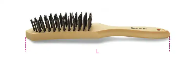 Beta 017370020 1737Ac Brosse en acier, 5 rangées 275 mm