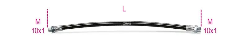 Beta 017500040 1750R/2-Buse flexible 410 L mm