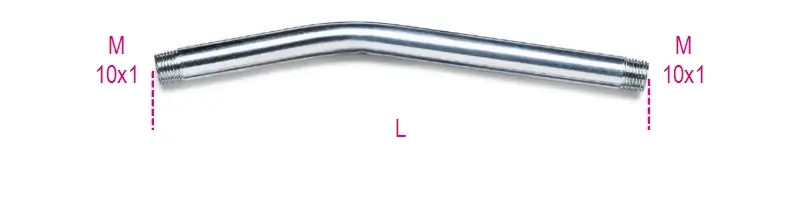 Beta 017500050 1750Rc-Bent Fixed Mouthpiece 150 L mm