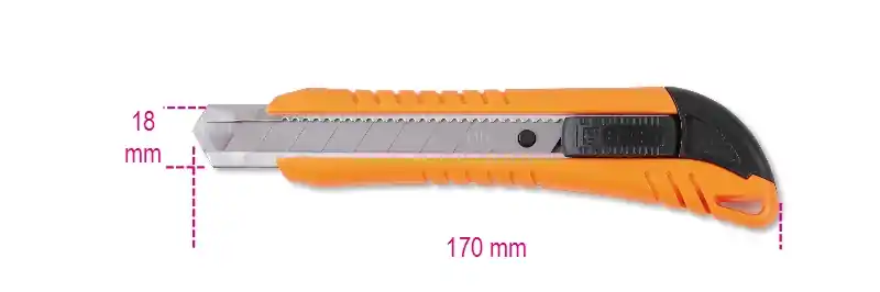Beta 017710000 1771-Couteau à découper, 18 Mm 170 mm
