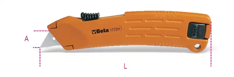 Beta 017720029 1772H-Couteau universel 170 mm