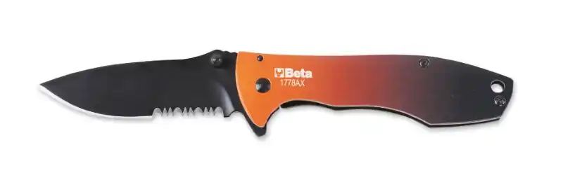 Beta 017780026 1778Ax-Couteau pliant, lame dentée 189 mm