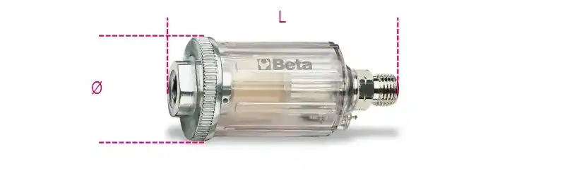 Beta 019190035 1919Sc 1/4-Mini Séparateur d‘eau 1/4" Ø mm