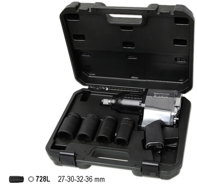 Beta 019280104 Clé à chocs pneumatique interchangeable 3/4 ", 260 l/min