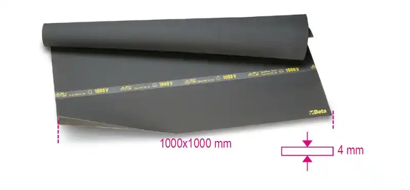 Beta 019950030 1995Mq/T Tapis isolant 1000x1000 LxS mm