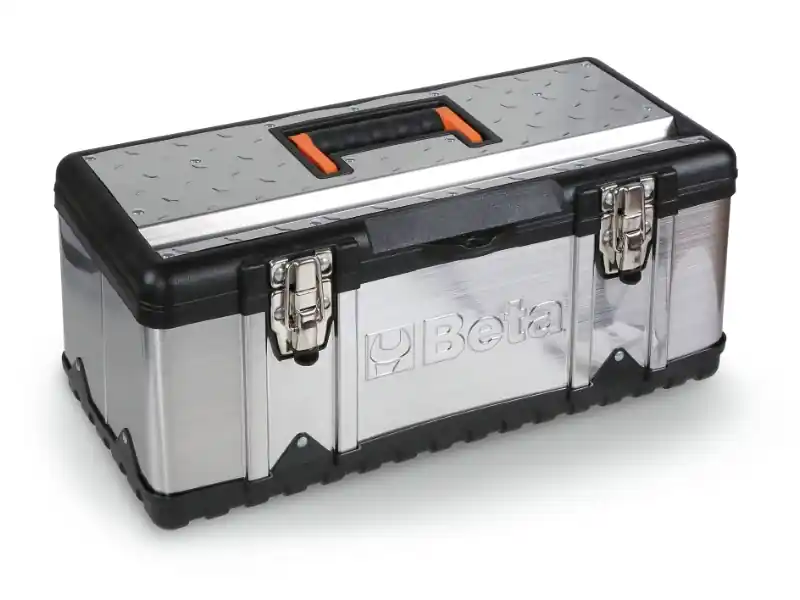 Beta 021171145 Boîte à outils Inox comprenant un assortiment de 74 pièces