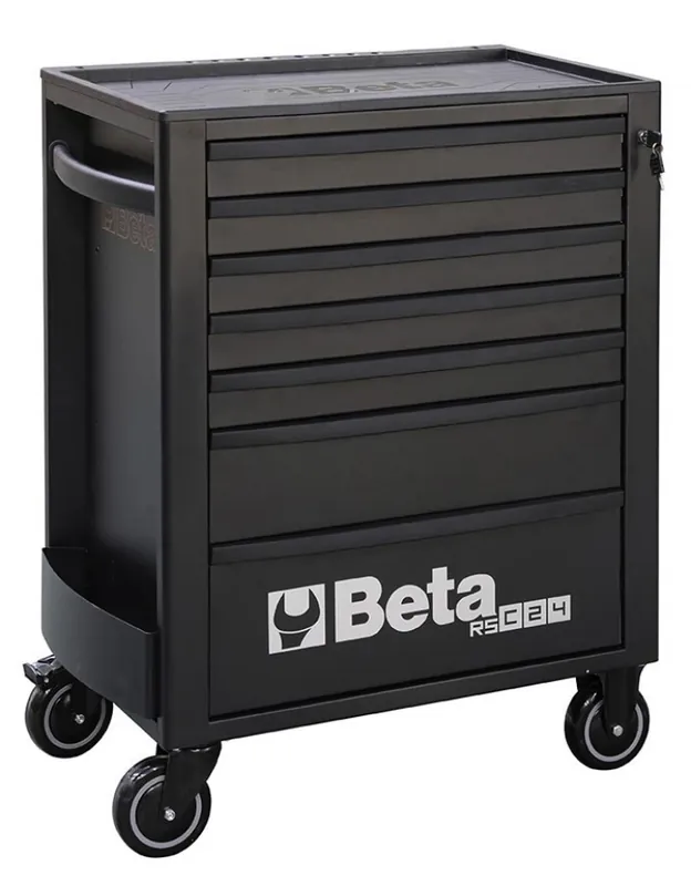 Beta 024004079 Gereedschapswagen, Zwart Met 7 Laden - 740x445x969 mm