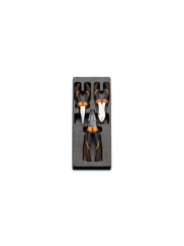 Beta 024240137 Insert dur + pinces et ciseaux avec finition industrielle - 3 pièces