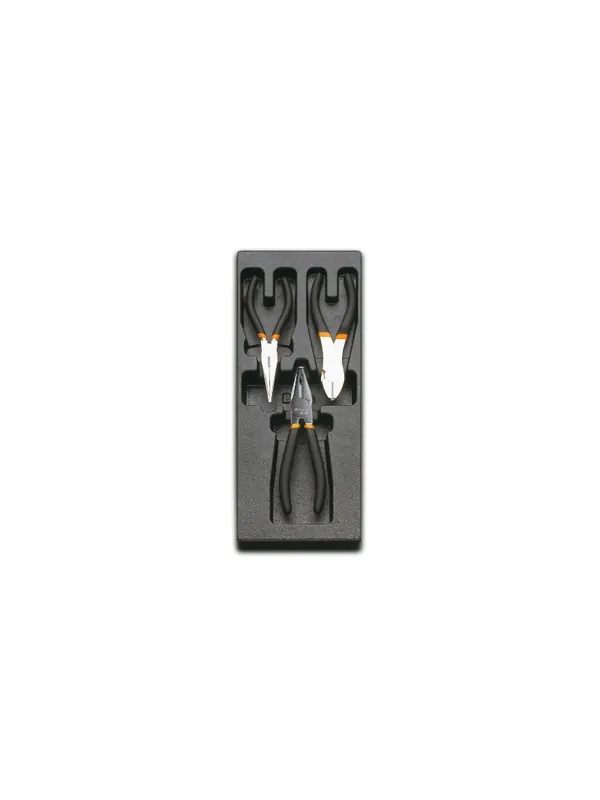 Beta 024240138 Insert dur + pinces et ciseaux avec finition industrielle - 3 pièces