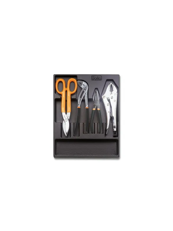 Beta 024240144 Plateau rigide comprenant des outils de pinces - 4 pièces