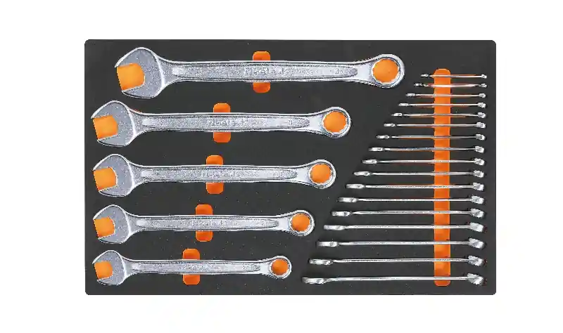 Beta 024500001 Plateau d‘‘insertion souple comprenant des clés de combinaison de différentes tailles