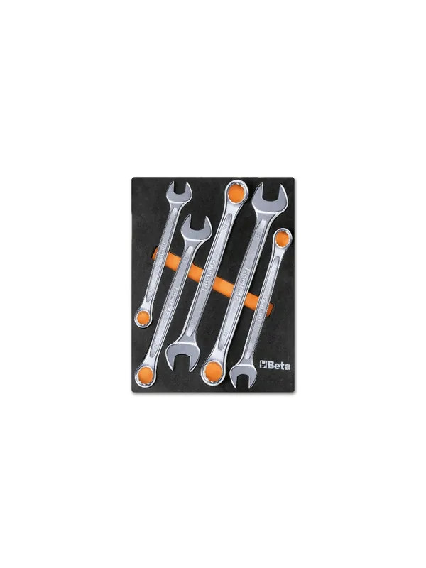 Beta 024500006 Plateau pour incrustations souples comprenant un jeu de clés à molette - 5 pièces