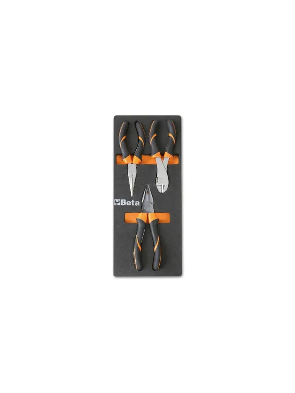 Beta 024500136 Plateau d‘‘insertion souple + pinces et ciseaux bi-matière - 3 pièces