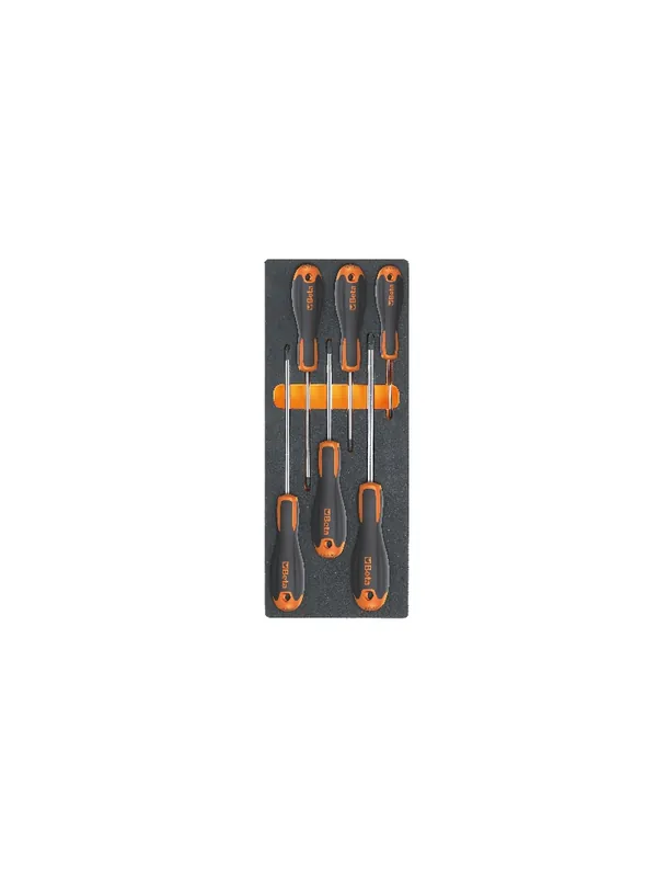 Beta 024500216 Plateau d‘‘insertion souple comprenant un jeu de tournevis à emboîtement Philips - 6 pièces