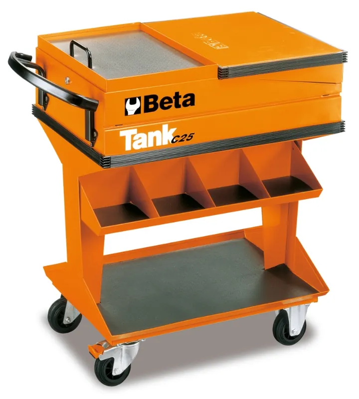 Beta 025000001 Réservoir de chariot à outils avec plateau latéral