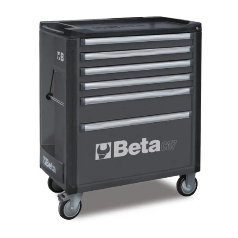Beta 037000062 Chariot à outils, gris anthracite 6 tiroirs - 803x1004x482 mm