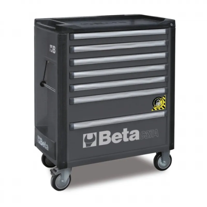Beta 037000272 Gereedschapswagen, Antracietgrijs 7 Laden - 80,3x100,4x48,2 cm