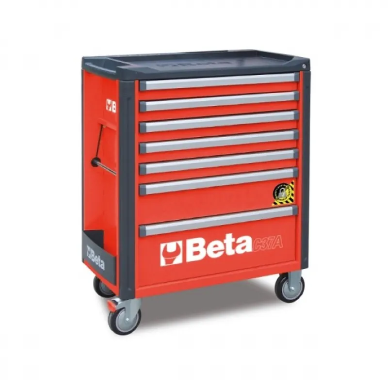Beta 037000273 Gereedschapswagen, Rood 7 Laden - 80,3x100,4x48,2 cm